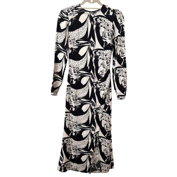 REFORMATION Celeste Mediterranean Print Midi‎ Dress Sz 0 - Picture 1 of 6